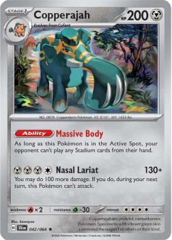 Copperajah (REVERSE HOLO) single card from Pokemon Single