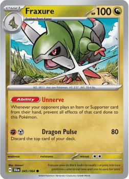 Fraxure single card from Pokemon Single
