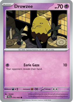Drowzee single card from Pokemon Single