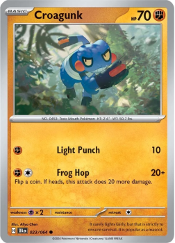Croagunk single card from Pokemon Single