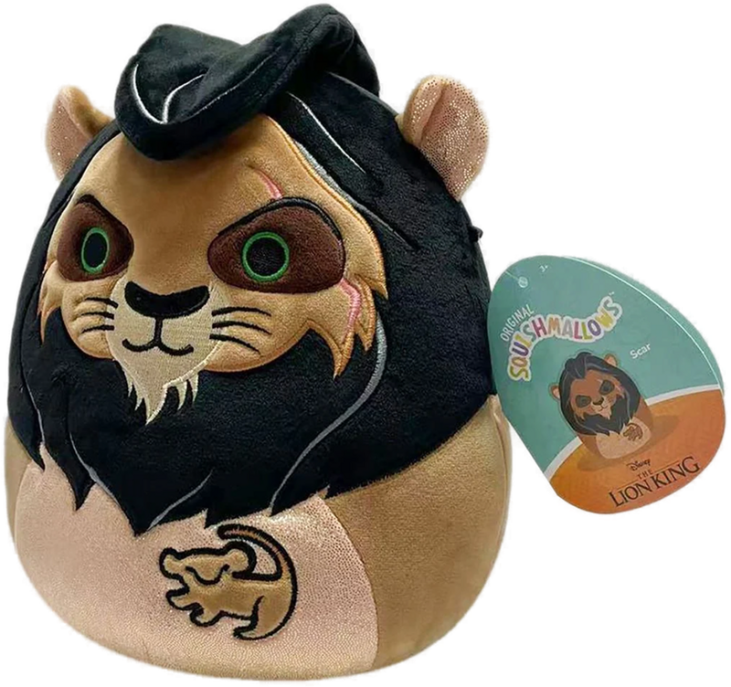 Squishmallow Lion King 8 Plush Scar Chaos Cards