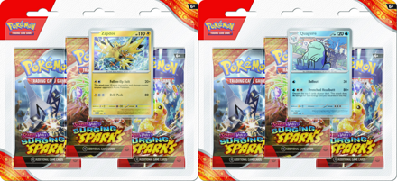 Pokemon Scarlet & Violet Surging Sparks: 3 Pack Blister Set of 2
