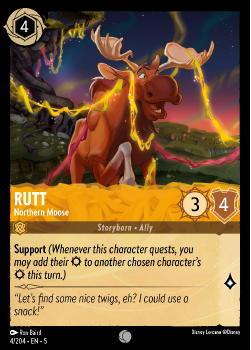 Rutt - Northern Moose single card from Disney Lorcana