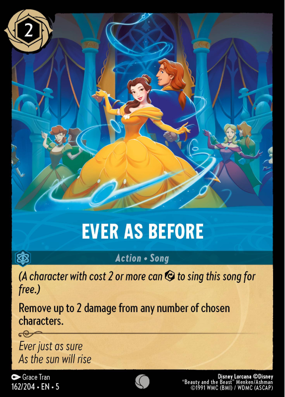 Ever as Beofre : 162/204 SHIMMERING SKIES - Disney Lorcana Single Card Ever as Beofre : 162/204 SHIMMERING SKIES - Disney Lorcana Single Card