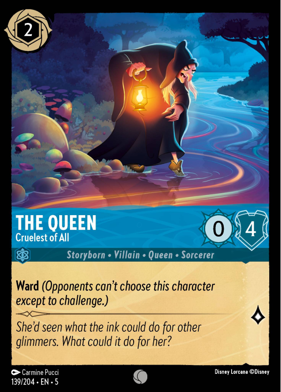 The Queen - Cruelest of All (FOIL) : 139/204 SHIMMERING SKIES - Disney Lorcana Single Card The Queen - Cruelest of All (FOIL) : 139/204 SHIMMERING SKIES - Disney Lorcana Single Card