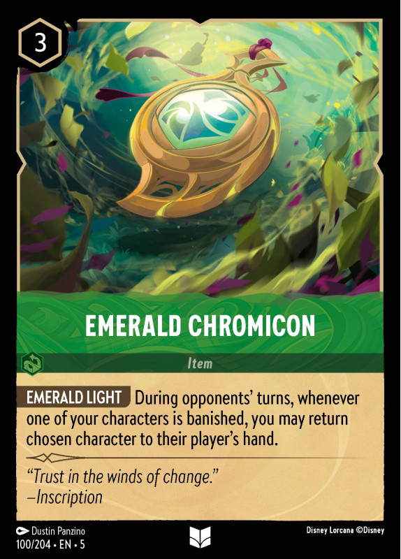 Emerald Chromicon : 100/204 SHIMMERING SKIES - Disney Lorcana Single Card Emerald Chromicon : 100/204 SHIMMERING SKIES - Disney Lorcana Single Card