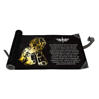 Ultra Pro Space Marines - Adeptus Astartes Dice Scroll Premium Foil for Warhammer 40,000
