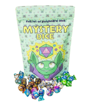 Mystery Resin Mini Dice - One Polyhedral Dice Set (Random Set)