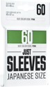 Gamegenic Just Sleeves: Japanese Size Green (60 ct.)