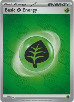 Basic Grass Energy (REVERSE HOLO) : SCARLET AND VIOLET - SHROUDED FABLE EN01 - Pokemon Single Card