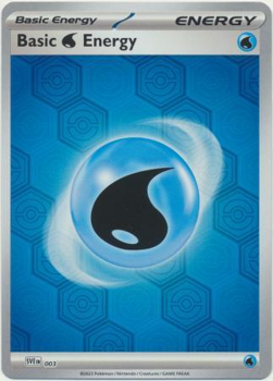 Basic Water Energy (REVERSE HOLO) : SCARLET AND VIOLET - SHROUDED FABLE EN03 - Pokemon Single Card