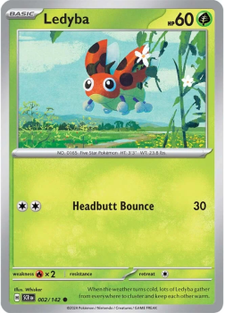 Ledyba single card from Pokemon