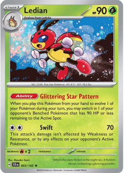 Ledian single card from Pokemon