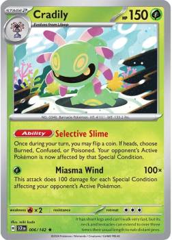 Cradily single card from Pokemon