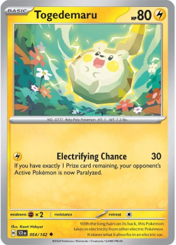 Togedemaru single card from Pokemon