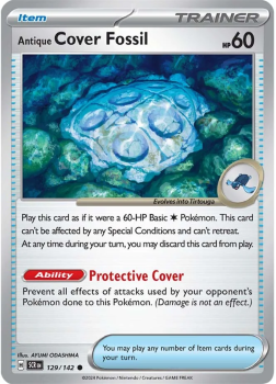 Antique Cover Fossil single card from Pokemon