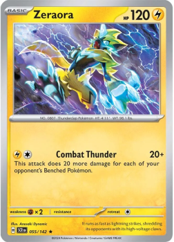 Zeraora single card from Pokemon