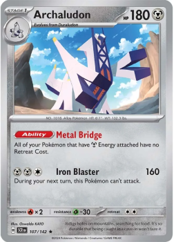 Archaludon single card from Pokemon
