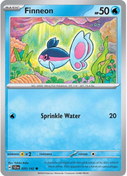 Finneon single card from Pokemon