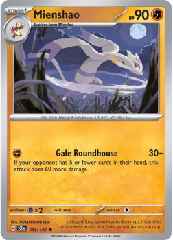 Mienshao single card from Pokemon