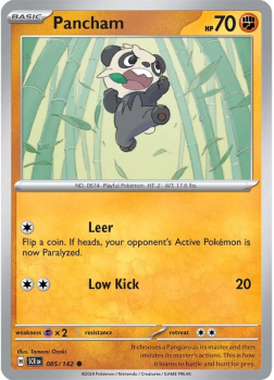 Pancham single card from Pokemon