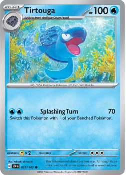 Tirtouga single card from Pokemon