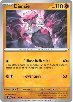 Diancie single card from Pokemon