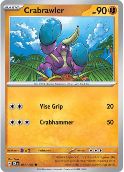 Crabrawler single card from Pokemon
