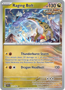 Raging Bolt single card from Pokemon