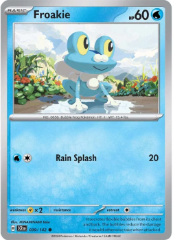 Froakie single card from Pokemon
