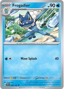 Frogadier single card from Pokemon