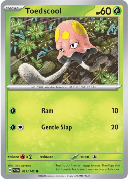 Toedscool single card from Pokemon