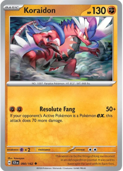 Koraidon single card from Pokemon
