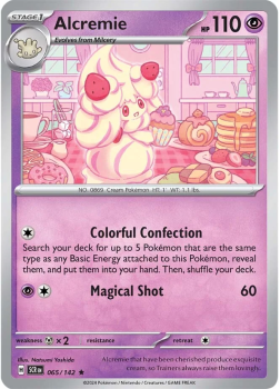 Alcremie single card from Pokemon