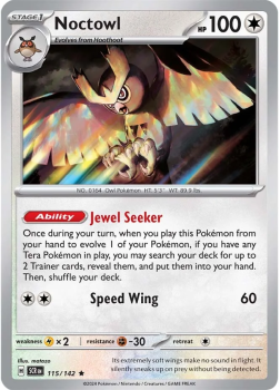 Noctowl single card from Pokemon