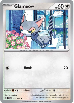 Glameow single card from Pokemon