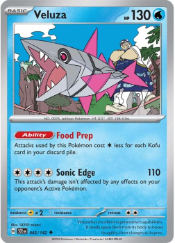 Veluza single card from Pokemon