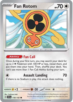 Fan Rotom single card from Pokemon