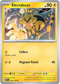 Electabuzz single card from Pokemon