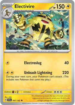 Electivire single card from Pokemon