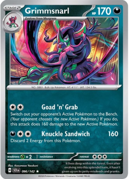 Grimmsnarl single card from Pokemon