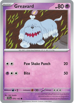 Greavard single card from Pokemon