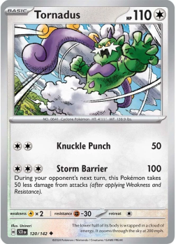 Tornadus single card from Pokemon