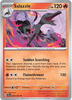 Salazzle single card from Pokemon