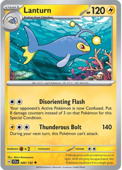Lanturn single card from Pokemon
