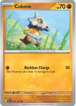 Cubone single card from Pokemon