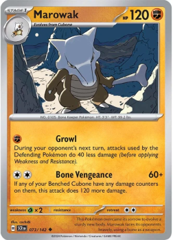 Marowak single card from Pokemon