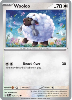 Wooloo single card from Pokemon