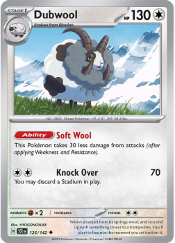 Dubwool single card from Pokemon