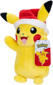 Pokemon 8in Seasonal Pikachu Plush with Santa Hat